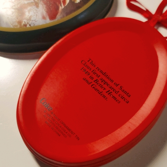 Vintage Coca Cola Decorative Tin Mini Ornament Retro Red Soda Classic Decor - Picture 7 of 11